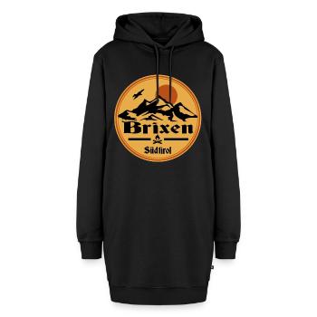 Brixen Südtirol - Hoodie-Kleid - Schwarz - Vorne