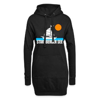 Starnberger See - Hoodie-Kleid - Schwarz - Vorne
