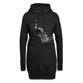 Peacock Magnificent Pride Beauty Gift Idea - Hoodie Dress - black - Front