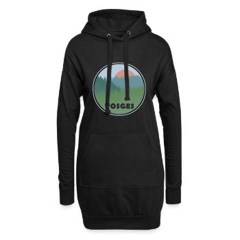 Vosges - Hoodie-Kleid - Schwarz - Vorne