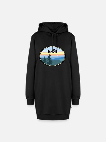 Rhön - Hoodie-Kleid - Schwarz