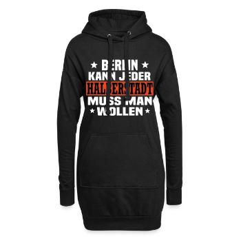 Halberstadt - Hoodie-Kleid - Schwarz - Vorne