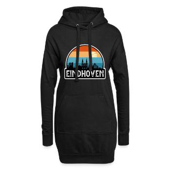 Eindhoven Pays-Bas Flag Skyline Souvenir de voyage - Sweat-shirt à capuche long Femme - noir - Devant