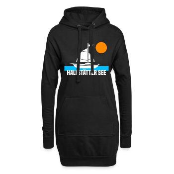 Hallstätter See - Hoodie-Kleid - Schwarz - Vorne
