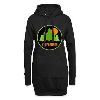 Kyffhäuser - Hoodie-Kleid - Schwarz - Vorne