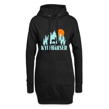 Kyffhäuser - Hoodie-Kleid - Schwarz - Vorne