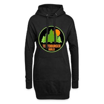 Teutoburger Wald - Hoodie-Kleid - Schwarz - Vorne