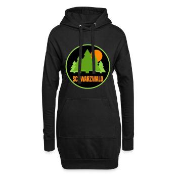 Schwarzwald - Hoodie-Kleid - Schwarz - Vorne