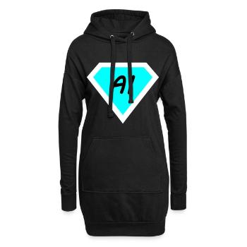 Technologie informatique artificielle - Sweat-shirt à capuche long Femme - noir - Devant
