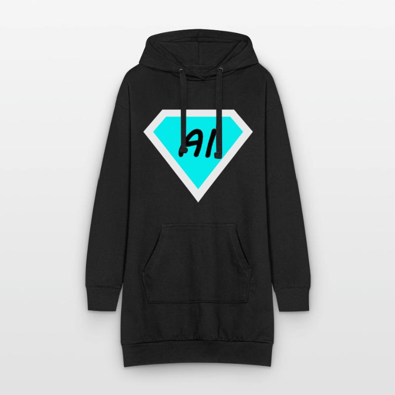 Die künstliche Computer Technik Hoodie-Kleid
