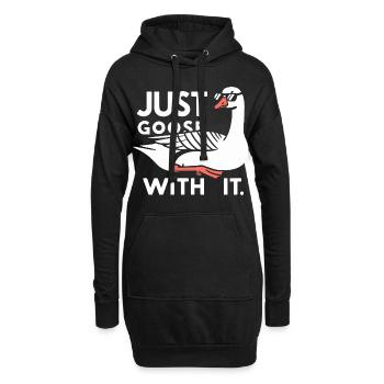Chill Gans - Hoodie-Kleid - Schwarz - Vorne