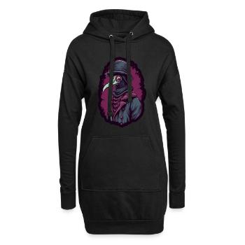 Peste Docteur Docteur Docteur - Sweat-shirt à capuche long Femme - noir - Devant