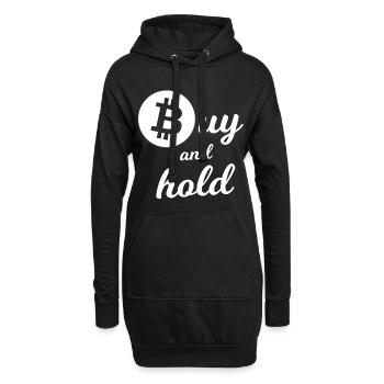 Der Krypto Investor - Hoodie-Kleid - Schwarz - Vorne