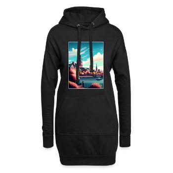 Mainz Deutschland Vintage Reiseposter WPA Souvenir - Hoodie-Kleid - Schwarz - Vorne
