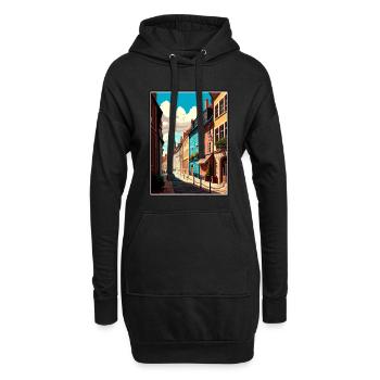 Dijon Frankreich Vintage Reiseposter WPA Souvenir - Hoodie-Kleid - Schwarz - Vorne