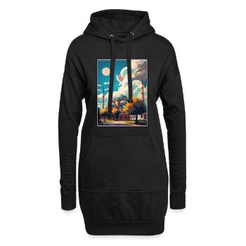 Edirne Türkei Vintage Reiseposter WPA Souvenir - Hoodie-Kleid - Schwarz - Vorne