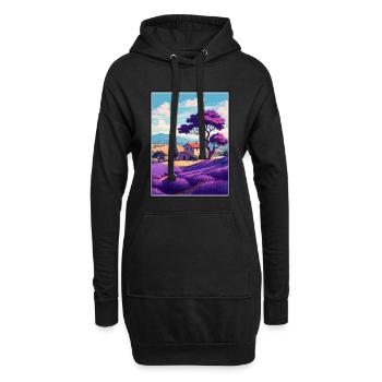 Provence Frankreich Vintage Reiseposter WPA Souvenir - Hoodie-Kleid - Schwarz - Vorne