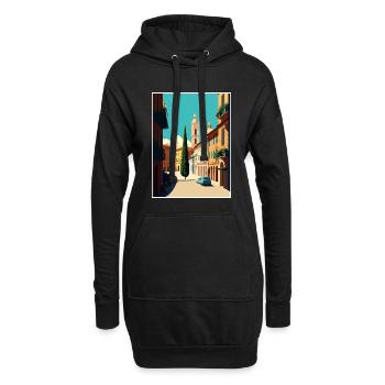 Modena Italien Vintage Reiseposter WPA Souvenir - Hoodie-Kleid - Schwarz - Vorne