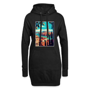 Vérone Italie Décoration Vintage Voyage Affiche WPA - Sweat-shirt à capuche long Femme - noir - Devant