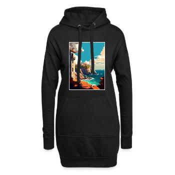 Galicien Spanien Vintage Reiseposter WPA Souvenir - Hoodie-Kleid - Schwarz - Vorne