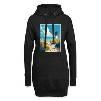 Sylt Insel Deutschland Vintage Reiseposter Souvenir - Hoodie-Kleid - Schwarz - Vorne