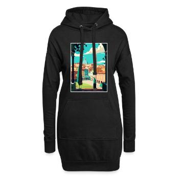 Siena Italien Dekoration Vintage Reiseposter WPA - Hoodie-Kleid - Schwarz - Vorne