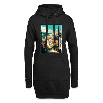 Grenade Espagne Vintage voyage affiche WPA Souvenir - Sweat-shirt à capuche long Femme - noir - Devant