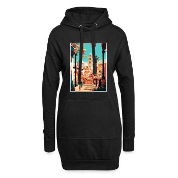 Cordoue Espagne Vintage voyage affiche WPA Souvenir - Sweat-shirt à capuche long Femme - noir - Devant