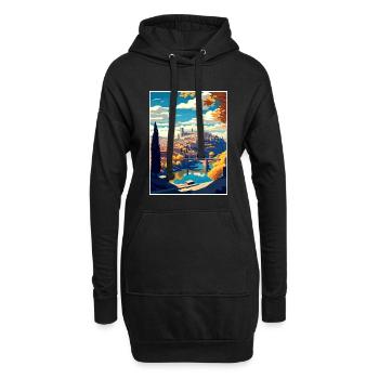 Tolède Espagne Vintage voyage affiche WPA Souvenir - Sweat-shirt à capuche long Femme - noir - Devant