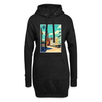Breslau Europäisches Polen Vintage Reiseposter WPA - Hoodie-Kleid - Schwarz - Vorne