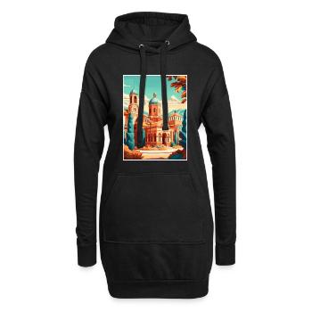 Sofia, Bulgarie, Nation des Balkans, Saint-Alexandre-Nevski - Sweat-shirt à capuche long Femme - noir - Devant