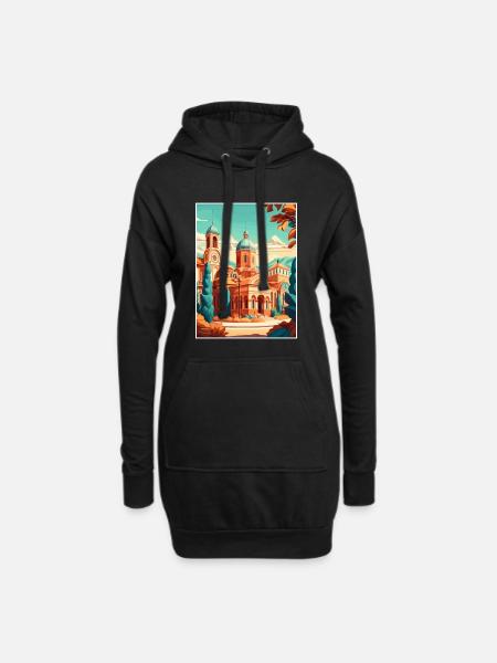 Sofia Bulgarien Balkanstaat St. Alexander Newski - Hoodie-Kleid - Schwarz