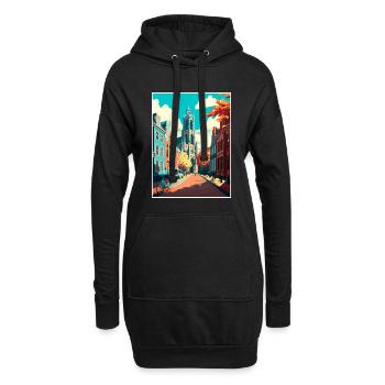 Utrecht Dekoration Niederlande Reiseposter - Hoodie-Kleid - Schwarz - Vorne