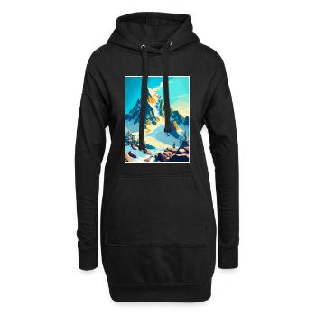 Dachstein Austria Doher Vintage Reiseposter WPA - Hoodie-Kleid - Schwarz - Vorne