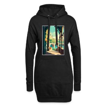 Avignon Frankreich Vintage Reiseposter WPA Souvenir - Hoodie-Kleid - Schwarz - Vorne