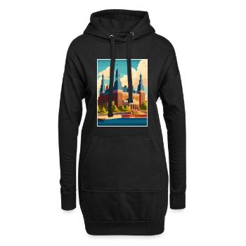Helsingborg Schweden Vintage Reiseposter Souvenir - Hoodie-Kleid - Schwarz - Vorne
