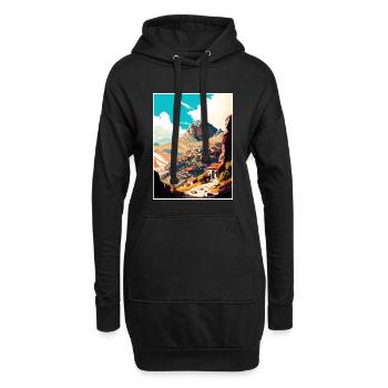 Afyonkarahisar Turquie Giftr Affiche de voyage Vintage - Sweat-shirt à capuche long Femme - noir - Devant