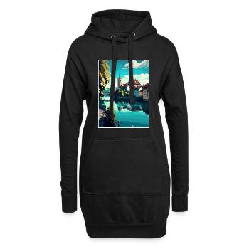 Schaffhausen Schweiz Vintage Reiseposter WPA - Hoodie-Kleid - Schwarz - Vorne