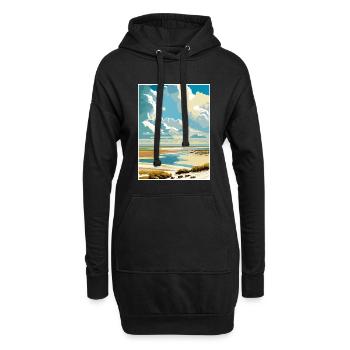 Wattenmeer Niederlande Vintage Reiseposter WPA - Hoodie-Kleid - Schwarz - Vorne
