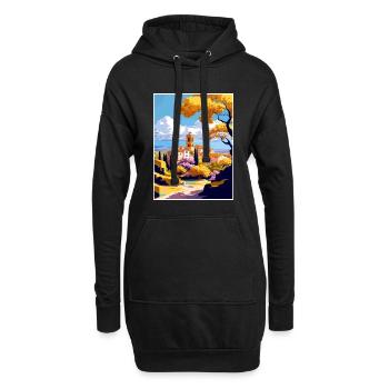 Llagostera Spanien Vintage Reiseposter Souvenir - Hoodie-Kleid - Schwarz - Vorne