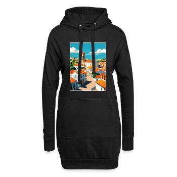 Alentejo Portugal Vintage Reiseposter Souvenir - Hoodie-Kleid - Schwarz - Vorne