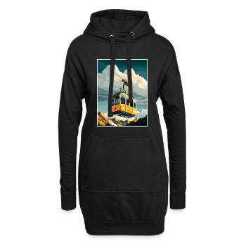 Penkenbahn Austria Vintage Reiseplakat Souvenir - Hoodie-Kleid - Schwarz - Vorne