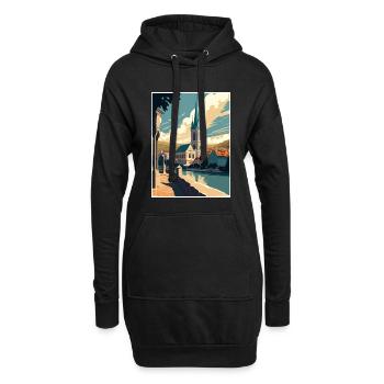 Krems An der Donau Österreich Vintage Reiseposter - Hoodie-Kleid - Schwarz - Vorne