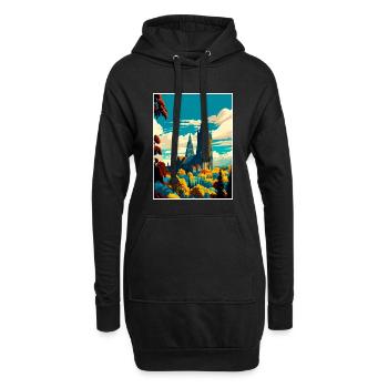 Kassel Deutschland Vintage Reiseposter WPA Souvenir - Hoodie-Kleid - Schwarz - Vorne