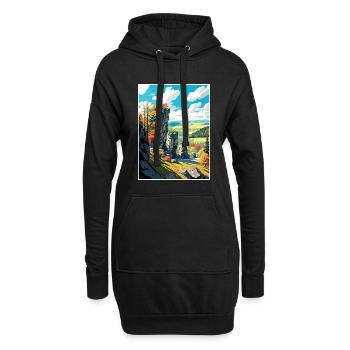 Mährischer Karst Tschechien Reiseplakat - Hoodie-Kleid - Schwarz - Vorne