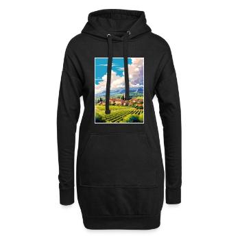Provence Frankreich Vintage Reiseposter WPA Souvenir - Hoodie-Kleid - Schwarz - Vorne