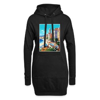 Nice Francescape Vintage Voyage Poster Souvenir - Sweat-shirt à capuche long Femme - noir - Devant
