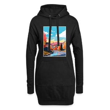 Sarajevo Bosnien Herzegowina Zimmer Reiseposter - Hoodie-Kleid - Schwarz - Vorne