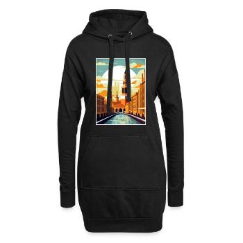 Saragossa Spanien Vintage Reiseposter WPA Souvenir - Hoodie-Kleid - Schwarz - Vorne