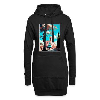 Llagostera Spanien Vintage Reiseposter Souvenir - Hoodie-Kleid - Schwarz - Vorne